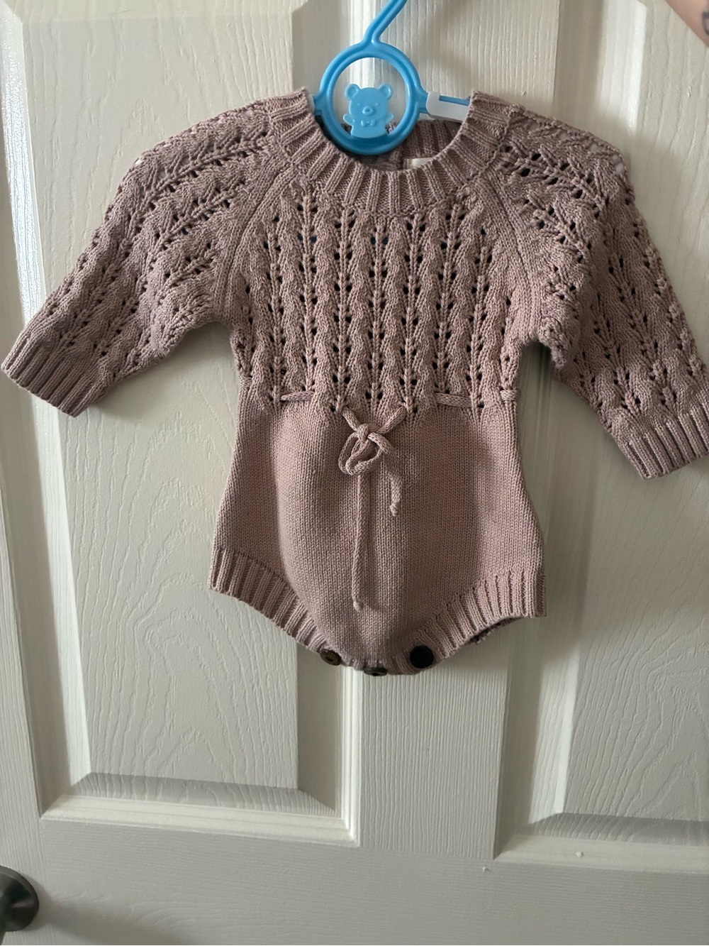 Olive and Cradle Baby Long Sleeve Jumper Outfit- 0-3m